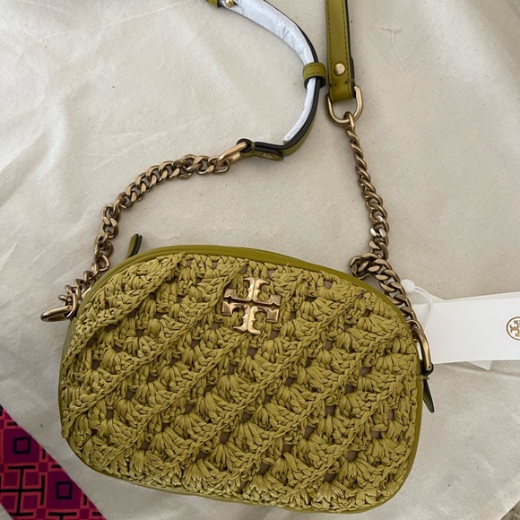 Tory Burch Handbags - New Tory Burch KIRA CROCHET SMAL.
CAMERA BAG